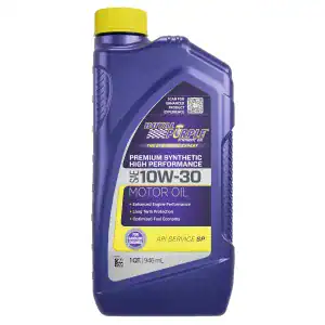Royal Purple 06130 High Performance Premium Synthetic Motor Oil 10W-30 Quarts
