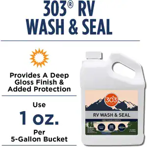 303 RV Wash & Seal Clean Streak-Free Finish pH Neutral with High Foaming Formula