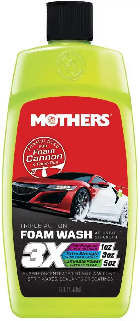 Mothers 05616 3X Triple Action Foam Wash 16 fl. oz