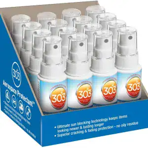 303 (30302) UV Protectant for Vinyl, Plastic, Rubber, Fiberglass and Leather 2oz (16 Bottles)