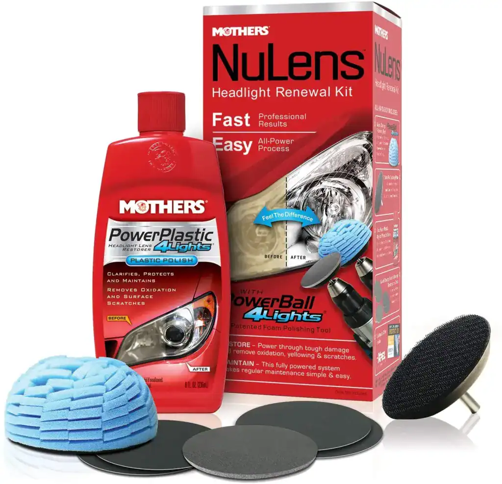 Mothers 07251 NuLens Headlight Renewal Kit 8 fl. oz.