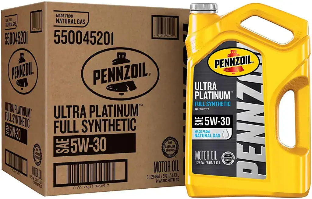 Pennzoil Ultra Platinum Full Synthetic 5W-30 Motor Oil 5 Quart Jug