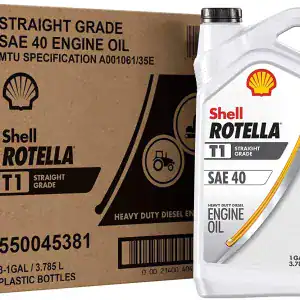 Shell Rotella SAE 40 Straight Grade Motor Oil – 3×1 Gallon Case
