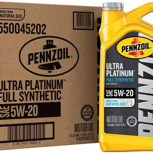 Pennzoil Ultra Platinum Full Synthetic 5W-20 Motor Oil 5 Quart Jug