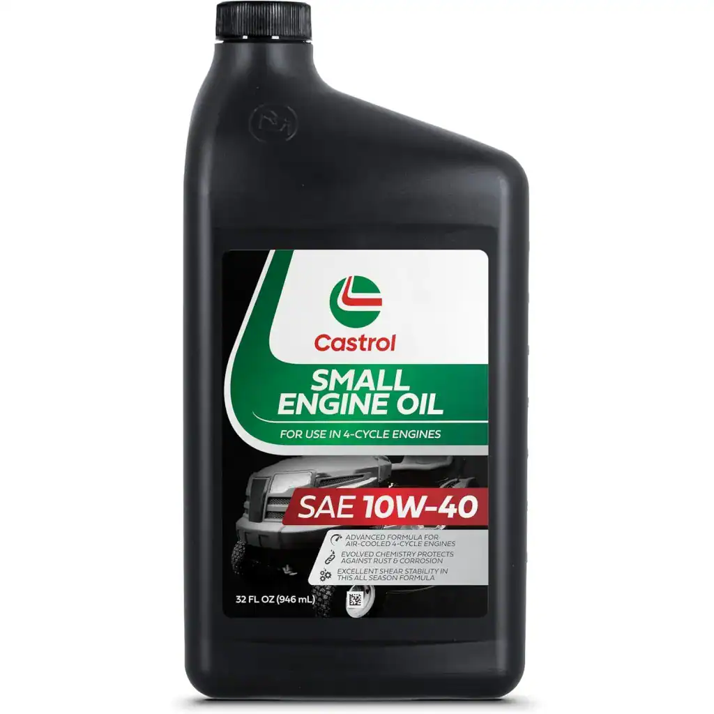Castrol 219046 SAE 10W40 Small Engine Oil For Use in Outdoor Power Equipment – Quart