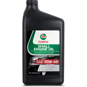 Castrol 219046 SAE 10W40 Small Engine Oil For Use in Outdoor Power Equipment – Quart