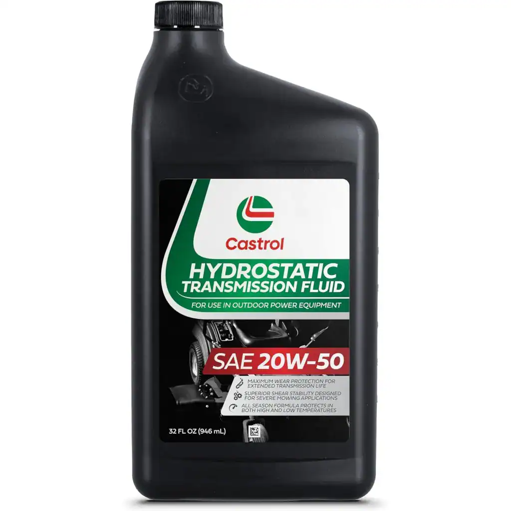 Castrol 219048 SAE 20W50 Hydrostatic Transmission Fluid for Outdoor Power Equipment - Quart