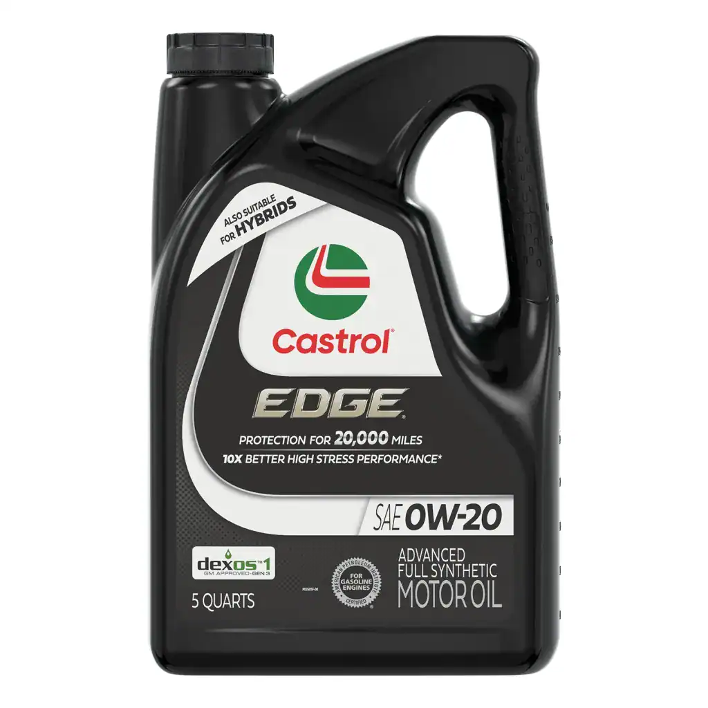 Castrol EDGE 1597B2 Advanced Full Synthetic Motor Oil 0W-20 - 5 Quart Jug