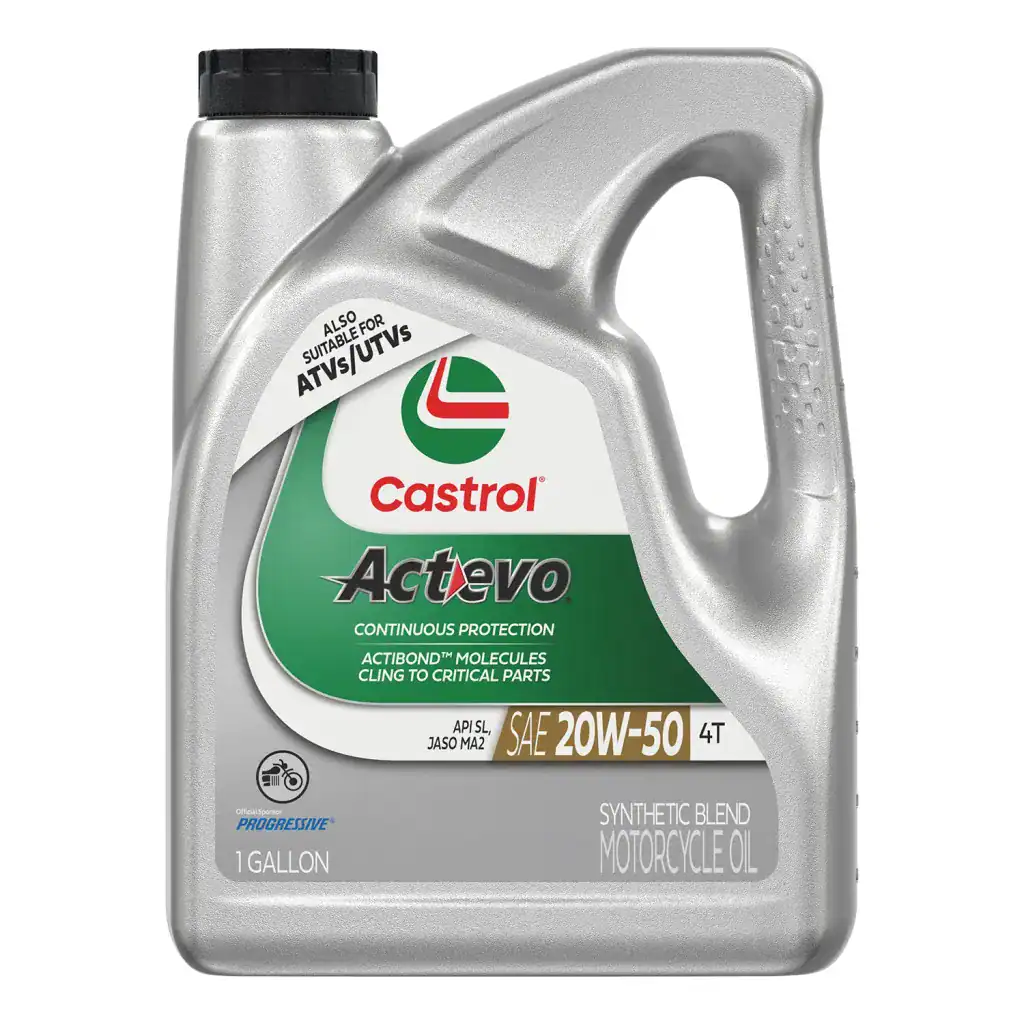 Castrol ACTEVO 15D7D1 Motorcycle Oil 4T 20W-50 - Gallon