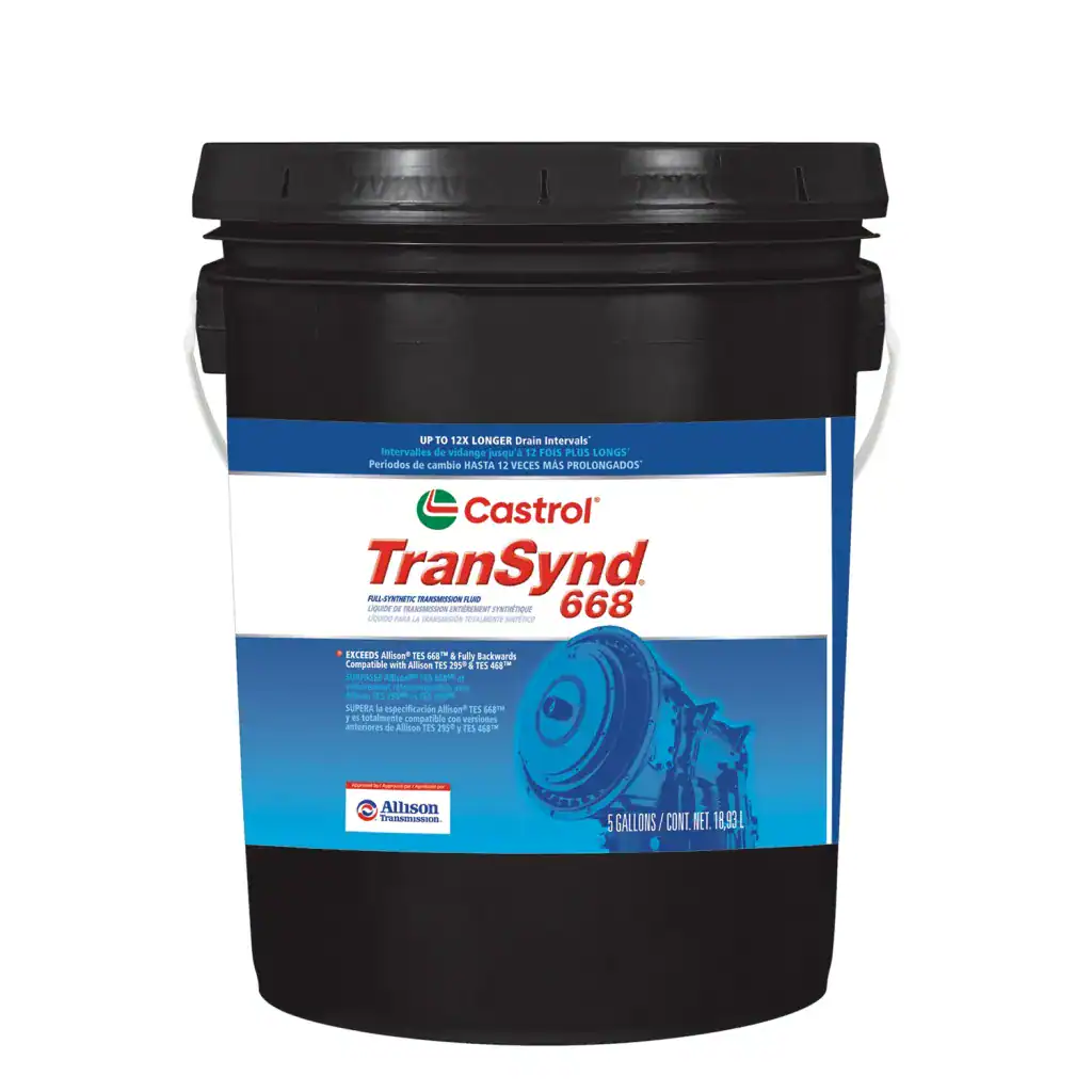 Castrol 15E2E0 TRANSYND 668 Automatic Transmission Fluid - 5 Gallon Pail