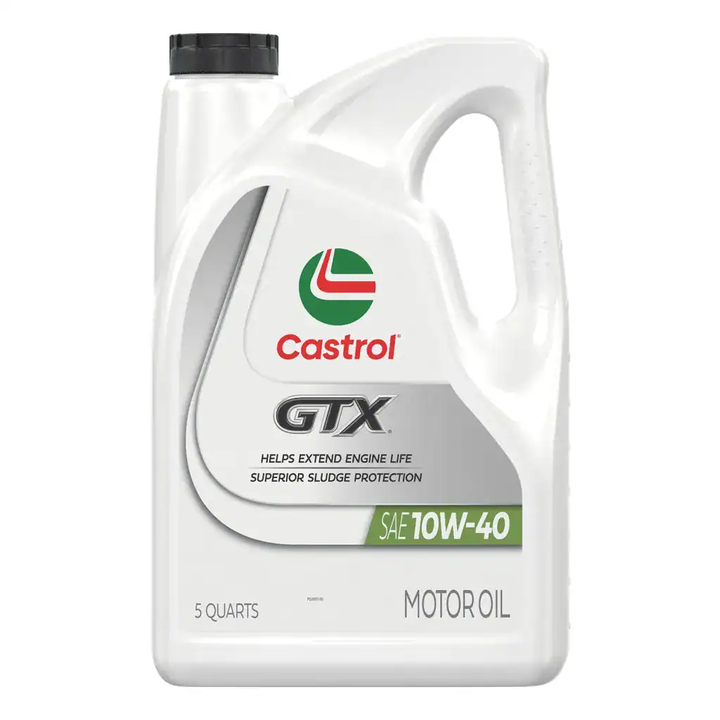 Castrol GTX 15982E Conventional Motor Oil 10W-40 - 5 Quart Jug
