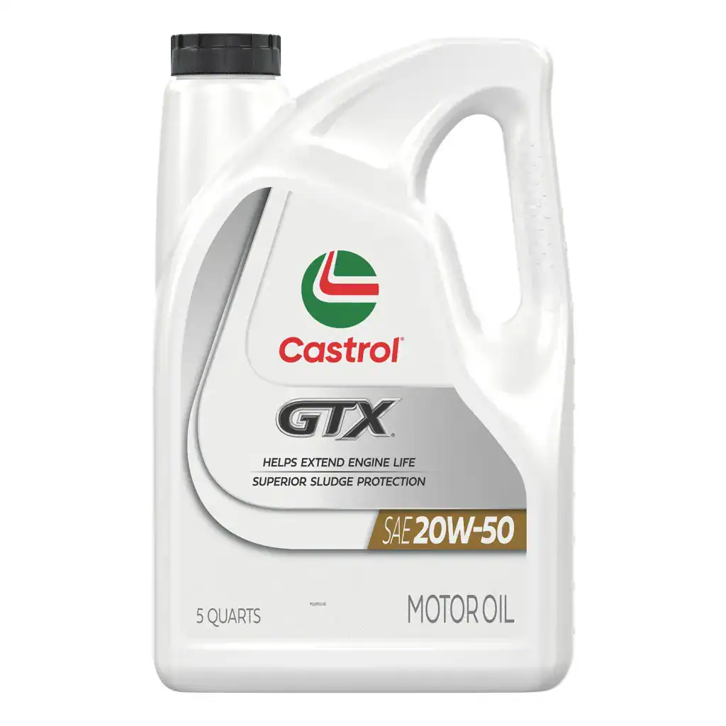 Castrol GTX 15984B Conventional Motor Oil 20W-50 - 5 Quart Jug