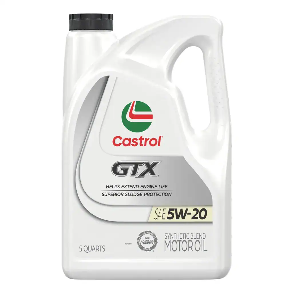 Castrol GTX 15A69C Synthetic Blend Motor Oil 5W-20 - 5 Quart Jug