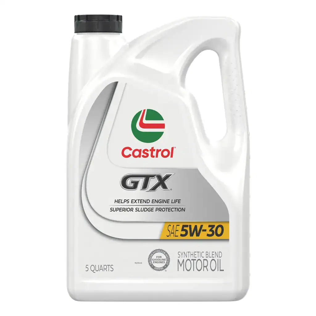 Castrol GTX 15A66D Synthetic Blend Motor Oil 5W-30 - 5 Quart Jug