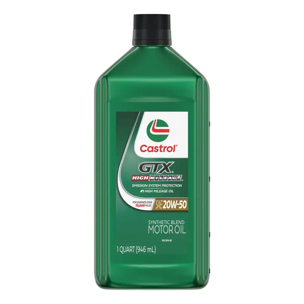 Castrol GTX High Mileage 144EFF Motor Oil 20W-50 - Quarts