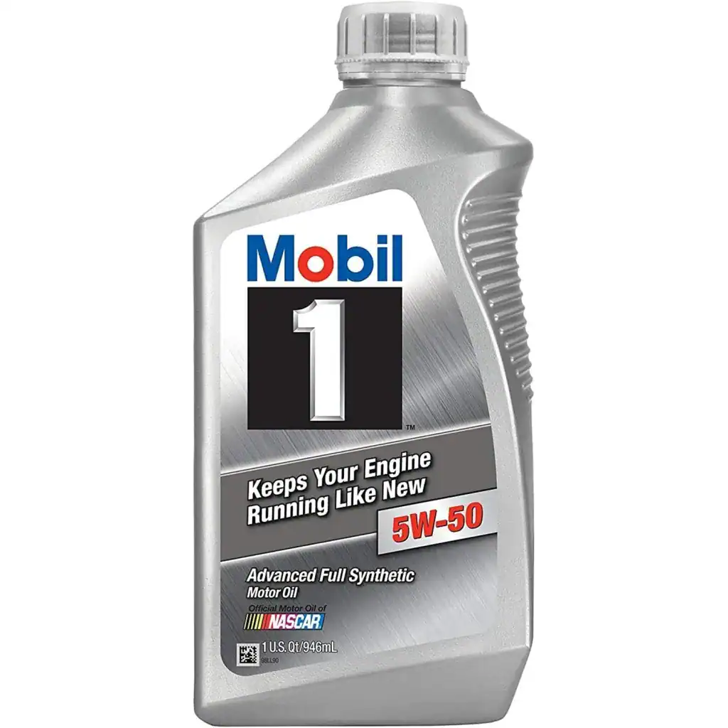 Mobil 1 Advanced Full Synthetic 5W-50 Motor Oil Quart Bottle