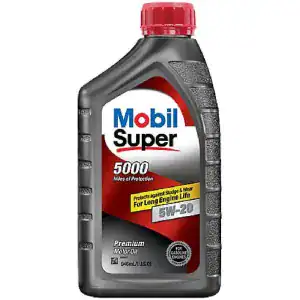Mobil 124405 Super Premium Motor Oil 5W-20 – Case (6 Quarts)
