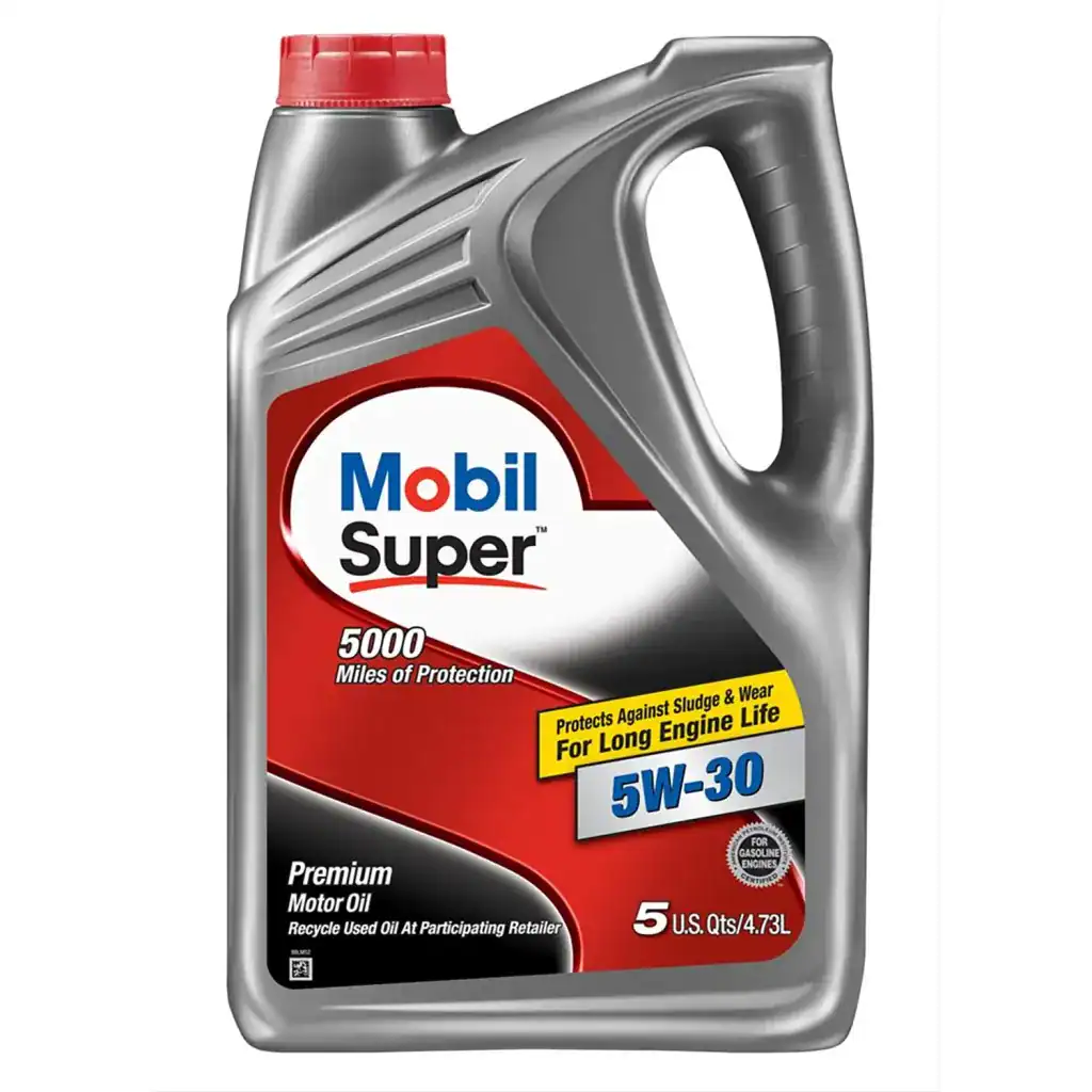 Mobil 124407 Super Premium Motor Oil 5W-30 - 5 Quart Jug