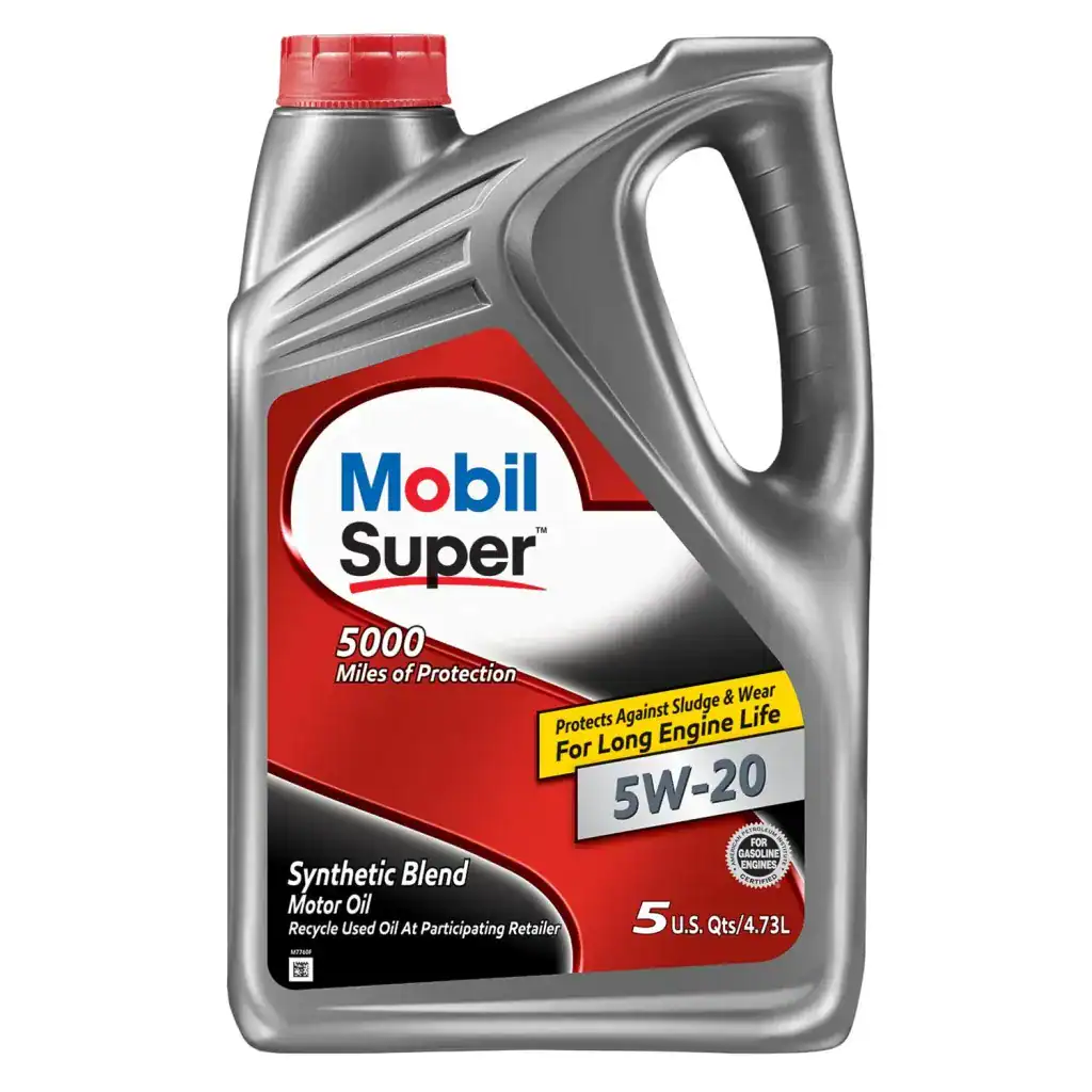 Mobil 124408 Super Premium Motor Oil 5W-20 - 5 Quart Jug