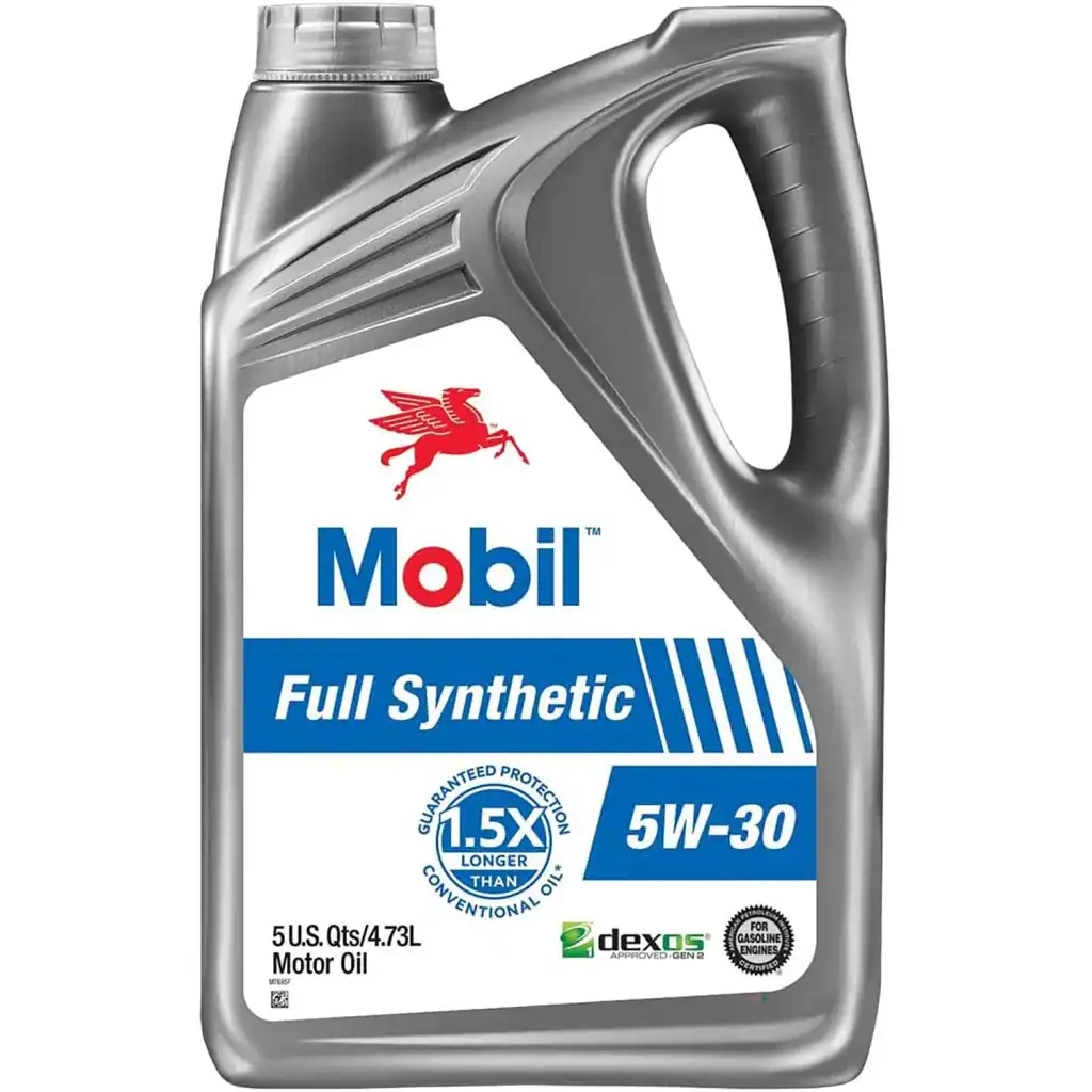 Mobil 125198 Full Synthetic Motor Oil 5W-30 - 5 Quart Jug