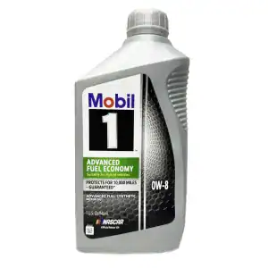 Mobil 1 Synthetic Motor Oil 0W-8 JASO GLV-1- 6 Quarts (1 Case)