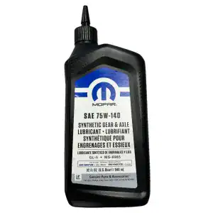 Mopar 68218657-AB SAE 75W-140 Synthetic Gear & Axle Lubricant – 1 Quart