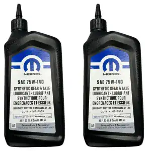 Mopar 68218657-AB SAE 75W-140 Synthetic Gear & Axle Lubricant – 2 Quarts