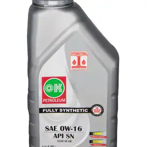 OK Petroleum Full Synthetic Engine Motor Oil 0W-16 – 12 Quarts