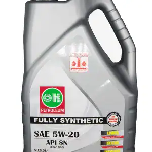 OK Petroleum Full Synthetic Engine Motor Oil 5W-20 – 4x 5 Quarts