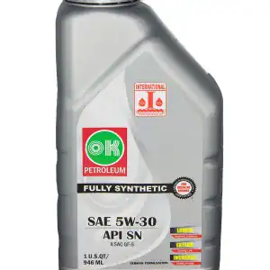OK Petroleum Full Synthetic Engine Motor Oil 5W-30 – 12 Quarts