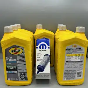 Pennzoil 0W-20 7 Quart 3.6L Mopar Compatible Oil Change Kit with MO-349 Filter