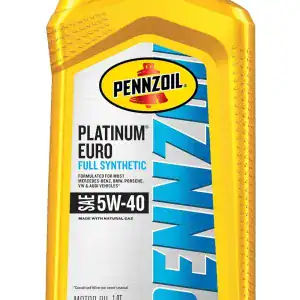 Pennzoil Platinum Euro 5W-40 Full Synthetic Motor Oil Quart Bottles