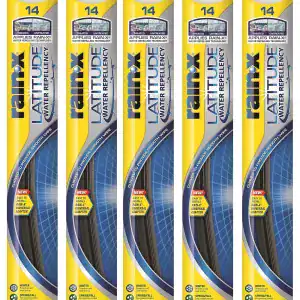 Rain-X Latitude 2-In-1 Water Repellent Wiper Blades – 14″ (Pack of 5)