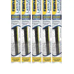 Rain-X Latitude 2-In-1 Water Repellent Wiper Blades – 17″ (Pack of 5)