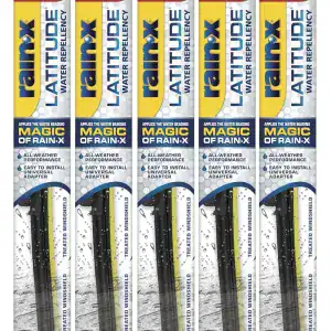 Rain-X Latitude 2-In-1 Water Repellent Wiper Blades – 19″ (Pack of 5)