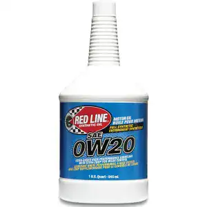 Red Line 11804 Full Synthetic Motor Oil 0W-20 (Quart)