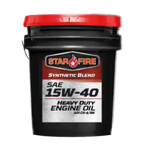 Starfire 644-05 Syn Blend Heavy Duty Motor Oil API CK-4/SN SAE 15W-40 – 5 Gallon Pail