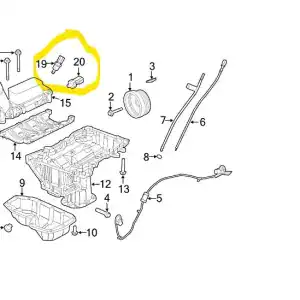 Mopar 05149077AB, Engine Coolant Temperature Sensor