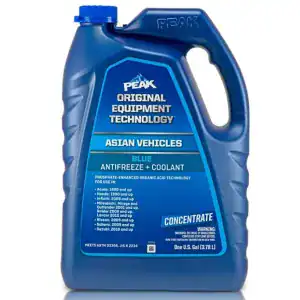 PEAK OET Extended Life Blue Concentrate Antifreeze/Coolant for Asian Vehicles Gallon Jug