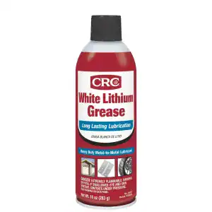CRC 05037 White Lithium Grease Long Lasting Lubricant – 10 oz Can