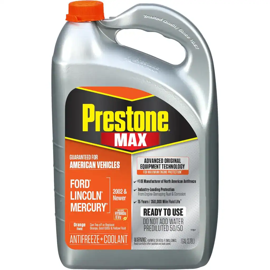 Prestone AF6800 MAX Antifreeze and Coolant American Orange 50/50 -1 Gallon