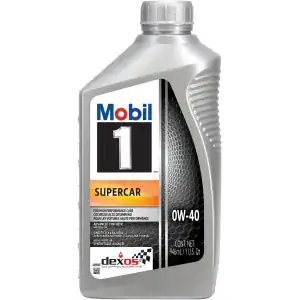 Mobil 1™ Supercar 0W-40 Dexos R Rated Motor Oil (Oil Change Kit)